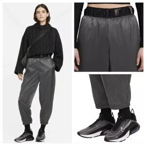 NIKE Women's Tech Pack Loose Fit Pant Gray Black Size S